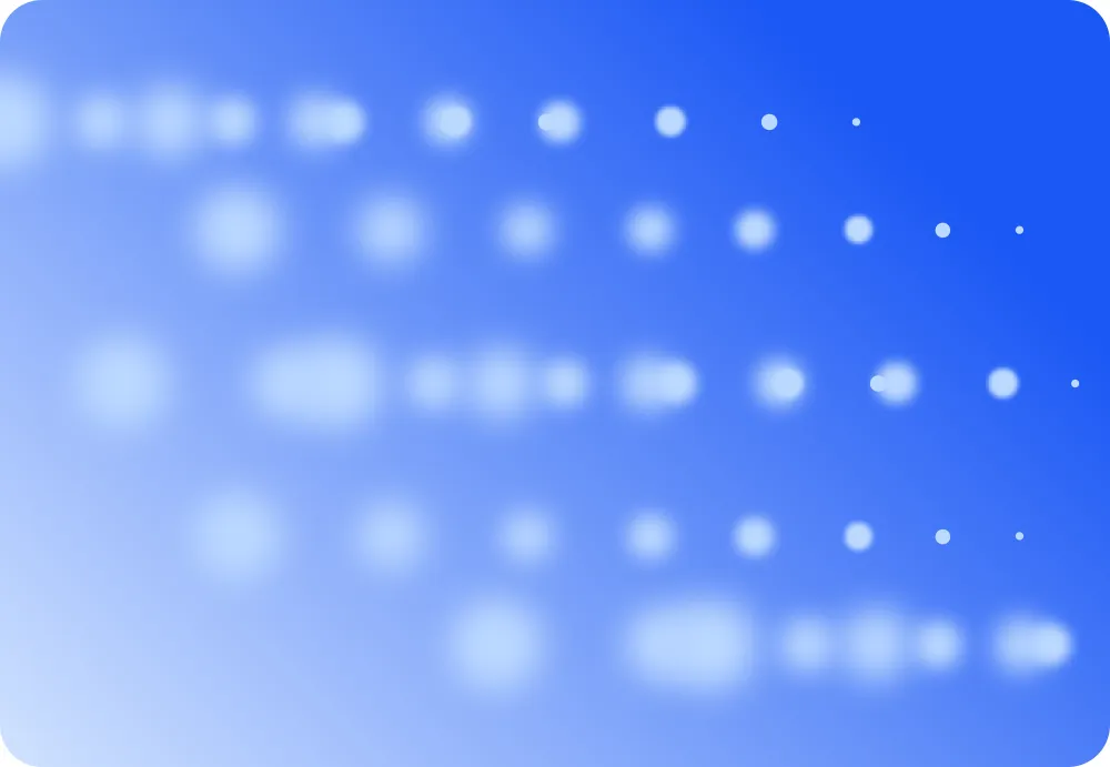 Illusatration of dots on a blue background