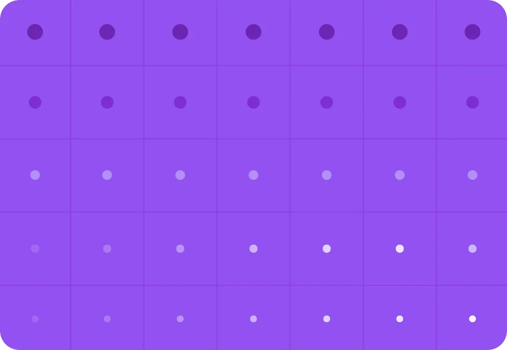 Illusatration of dots on a violet background