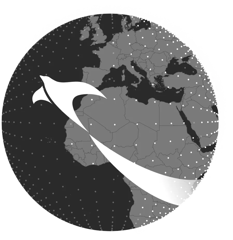 Illustration of Tracenable logo on a planet