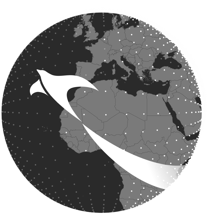 Illustration of Tracenable logo on a planet